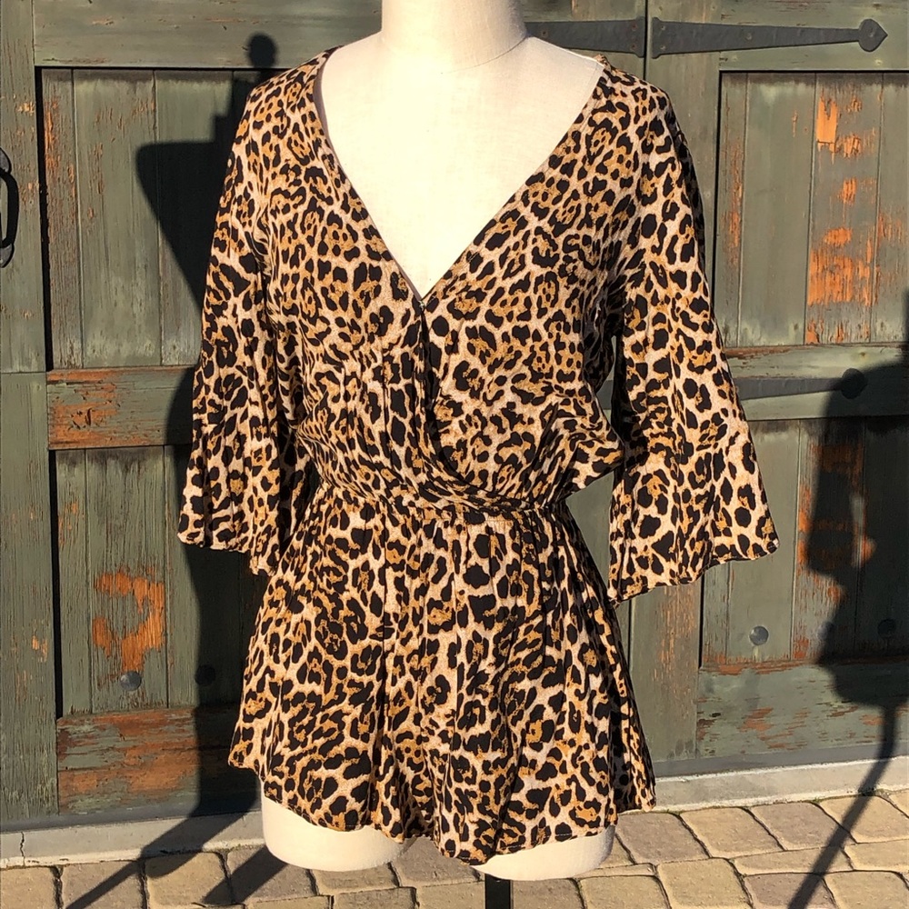 LEOPARD ROMPER